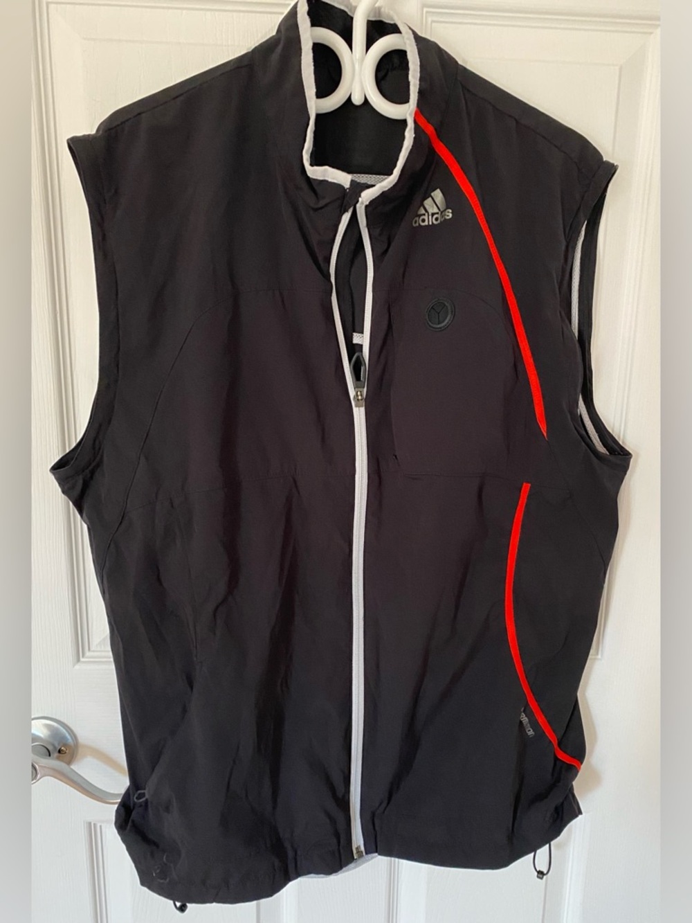 adidas Men’s Black Performance Jacket with Red Trim